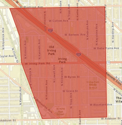 Old Irving Park Neighborhood Boundaries